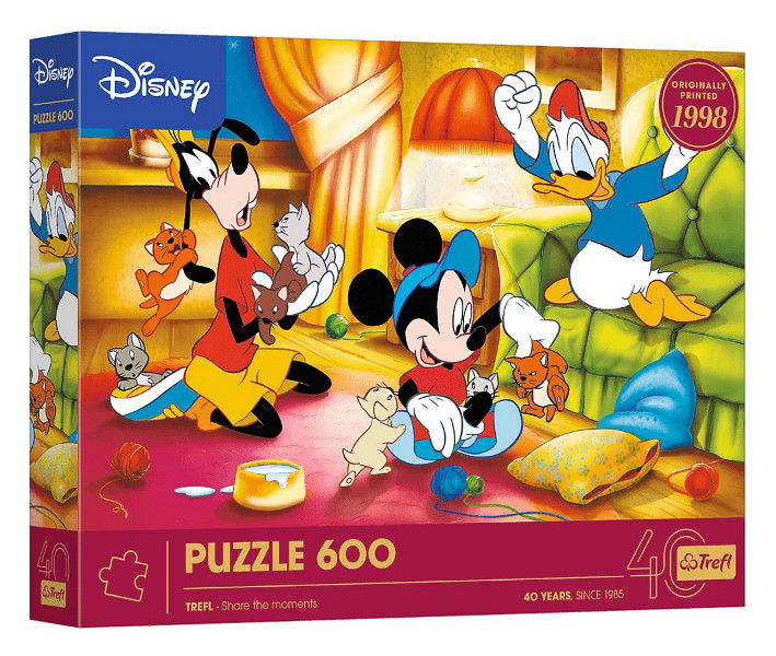Puzzle 600 40-lecie Trefla Myszka Miki i Przyjaciele Puzzle 600 40-lecie Trefla Myszka Miki i Przyjaciele